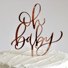 Load image into Gallery viewer, Oh Baby Baby Shower Cake Topper