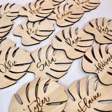 Load image into Gallery viewer, Monstera Leaf Place Cards | Seating Cards