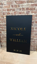 Load image into Gallery viewer, Modern Matte Wedding Sign