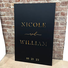 Load image into Gallery viewer, Modern Matte Wedding Sign