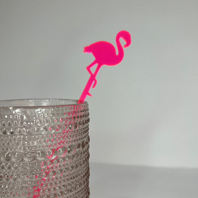Pack of 12 Flamingo Drink Stirrers