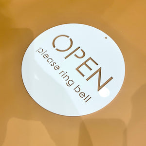 OPEN Sign | Door Sign | Storefront Open Sign | NO Hanging Hardware or Stand Included