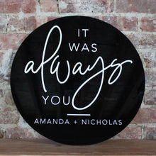 Load image into Gallery viewer, It Was Always You Wedding Sign