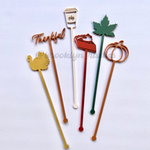 Pack of 12 Thanksgiving Stirrers